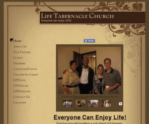 life-tabernacle.com: Life Tabernacle Church - Home
New Life Church- upc
6321 Starnes Rd.
Watauga, TX  76148  (Dallas/Ft. Worth area)
817-428-5433

Everyone can enjoy LIFE!