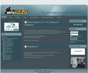 mobiele-seingevers.com: Mobiele Seingevers vzw - Dé vereniging van wegkapiteins.
De vzw Mobiele Seingevers verzorgt motorbegeleidingen voor uw evenement. In de functie van wegkapitein, mobiele seingever of mobiele signaalgever begeleiden wij per motor wielerwedstrijden, wielertoeristen, groepen motoren, triatlons, trikes, wagens enz.