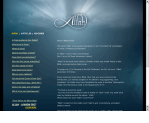 muhammadsgod.com: Is There God? Who is Allah?
Comparing God to Allah with common sense