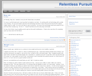 shauneutsey.com: Relentless Pursuit | Resources for the Christian Technologist
Resources for the Christian Technologist