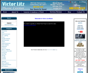 victorlitz.com: Victor Litz Music Center - Musical instruments and equipment center, music lessons and band instrument rentals
Music and instruments, musical instrument rental, sales, and repair, sound system sales and installation, music lessons, all at VictorLitz Music Center in Gaithersburg, MD.20877