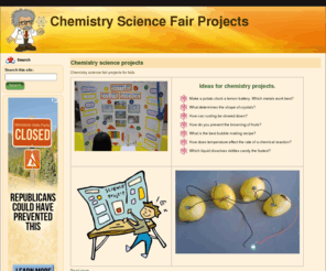 chemistrysciencefairprojects.net: Chemistry Science Fair Projects
