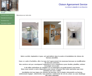 cloison-agencement-service.com: Accueil
Vente et installation de cloisons de bureaux,de faux plafond et revetemet de sol