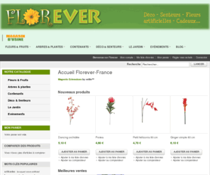 des-fleurs-artificielles.com: Fleurs artificielles Florever-France, plantes artificielles et accessoires de décoration intérieur et extérieur
Découvrez notre boutique de fleurs artificielles et de cadeaux originaux, profitez de nos prix direct magasin d'usine pour la décoration de table et de votre intérieur.