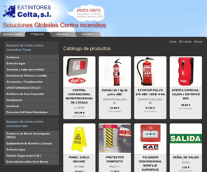 extintorescelta.com: Extintores Celta | Tienda online de equipos y soluciones para incendios
Extintores Celta realiza un asesoramiento global de los equipos contra incendio que usted necesita dando cumplimiento riguroso de la normativa vigente. Somos una tienda online de productos y servicios contra incendios. Si quiere tener su negocio protegido contra el fuego cuente con nosotros.