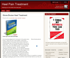 heelpaintreatment.com: Heel Pain Treatment
Information on heel pain treatment for inflammation, plantar fasciitis, and other foot bone problems.