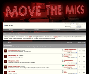 movethemics.com: Move the Mics - Powered by vBulletin
Discussions about music and recording