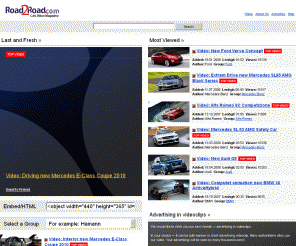 road2road.com: 
    Road2Road.com  Cars Video Magazine
    
The best officially video of new cars and supercars