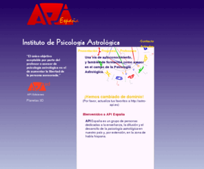 astro-api.es: API España
API España, Instituto de Psicología Astrológica con programa de formación como asesor