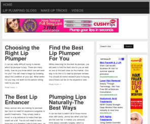 lipplump.org: Lip Plump
Lip plump techniques and advice. How to make your lips plumper.