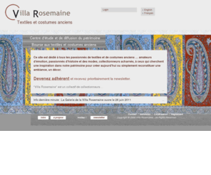 villa-rosemaine.com: Villa Rosemaine | textiles et costumes anciens
