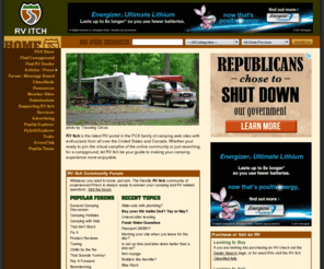 rvitch.com: RV Itch - The friendliest RV Web Site
RVing and Camping from Pop-Ups, 5th Wheels, Travel Trailers and and other types of RVs. Visit Today!