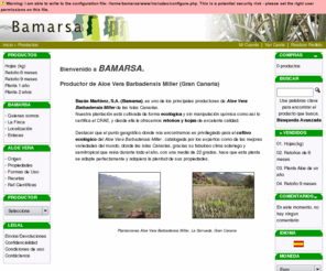 bamarsa.com: Bamarsa - Productor de Aloe Vera Barbadensis Miller
Bazan Martinez S.A. suministra hojas y retoños de aloe vera barbadensis miller ecologico de Gran Canaria. 