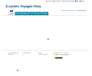 eleclercvoyagesosny.com: Agence de voyages - E.Leclerc Voyages Osny à Osny
E.Leclerc Voyages Osny - Agence de voyages situé à Osny vous accueille sur son site à Osny