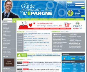 francetransaction.org: Epargne, placement assurance-vie, livret A  Z, bourse : guide de l'pargne
Epargne, Livret A  Z et placement financier : Le guide indpendant de l'pargne vous permet de retrouver les offres de placements financiers : assurance-vie, livret pargne, bourse, compte rmunr, PERP. Tous les dtails pour gagner plus d'intrts avec votre argent !