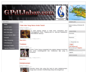 gpdijabar.com: Majelis Daerah Jawa Barat GPdI  - Home
Joomla - the dynamic portal engine and content management system