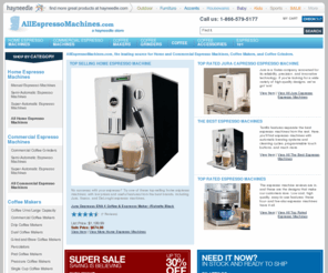 haysneedleespressomachines.com: Espresso Machines : Shop Coffee and Espresso Machine, Grinders, & Accessories
All Espresso Machines gives you variety, sweet variety as the premier online retailer of espresso machines in the US. Save on a commercial espresso machine now!