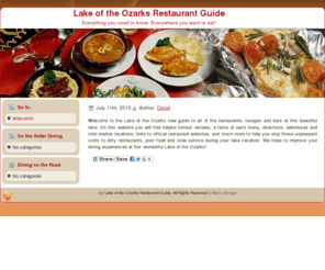 lakeozarksrestaurantguide.com: The Lake of the Ozarks Restaurant Guide
Restaurant Guide for the Lake of The Ozarks