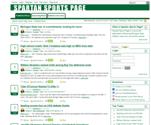 spartansportspage.com: Spartan Sports Page : Your Source For Michigan State Sports News
Spartan Sports Page collects all the latest news about Michigan State Sports and delivers it in one neat package. Find all the news on Michigan State Football, Basketball, Hockey, Field Hockey, Baseball, Softball, Soccer, Tennis, Volleyball, Track and Field, Wrestling, Cross County, Golf and Swimming and Diving. Vote on the best news articles and share stories with other Spartan fans.