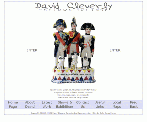 david-cleverlyceramics.co.uk: David Cleverly Ceramics - The Haytown Pottery
David Cleverly Ceramics Haytown Pottery makes English Ceramics, creatures and heros in Devon, United Kingdom