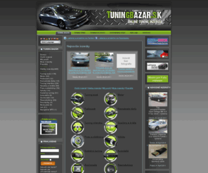 tuningbazar.sk: Tuning Bazár - tuning a online tuning inzercia
Váš bazár tuningových áut, tuning dielov a auto doplnkov. Informácie o tuningových zrazoch a diskusné tuning fórum