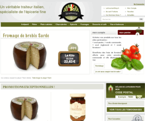 e-trattoria.com: iTrattoria : Traiteur italien / épicerie fine italienne en ligne
Traiteur Italien, iTrattoria propose les spécialités de la gastronomie italienne : Antipasti, Charcuterie, Pâtes, Fromages, etc. livrées à domicile en 24h.