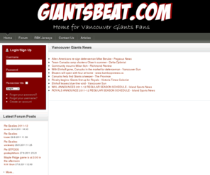 milanlucic.net: GiantsBeat.com - Home for Vancouver Giants Fans
GiantsBeat.com - Home for Vancouver Giants Fans and the Vancouver Giants Forum. News, Photos, Live Chat and more for Vancouver Giants Fans.