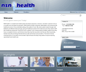 nsnhealth.com: NSN Health Ltd. Co. || It's our goal to serve you!
It's our goal to serve you!