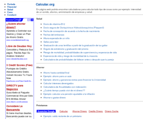 calcular.org: Calcular.org
Calcular y calculadoras