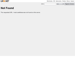 cowlishaw.com: Captain Avenger
UK2NET UK2.NET UK'S FREE DOMAIN NAMES