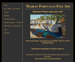 fortunatifineart.com: Marian Fortunati Fine Art
Contemporary California landscape and figurative paintings, original oils.  Marian Fortunati Web Site - Marian Fortunati Fine Art