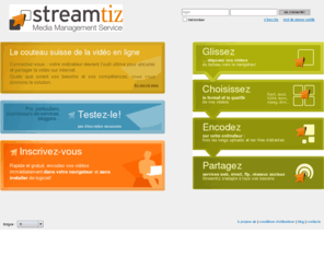 streamtiz.com: streamtiz : encodage et partage de vidéos
