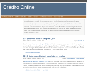 creditoonline.pt: Crédito Online | As ofertas de crédito do mercado português analisadas ao pormenor.
