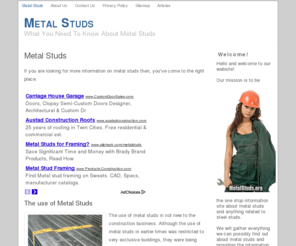 metalstuds.org: Metal Studs
Wait! Learn the Facts About Metal Studs Here. Don't Waste Your Time and Money.