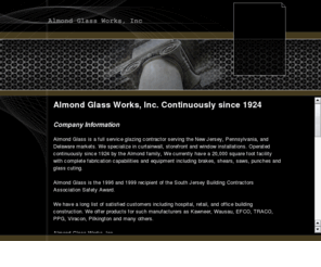 almondglass.com: Almond Glass Works, Inc
Almond Glass Works, Inc 
Continuously Since 1924