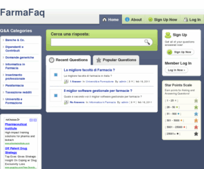 farmafaq.com: FarmaFaq - Domande e Risposte tra Farmacisti FarmaFaq
Domande e Risposte dedicate al mondo del Farmacista