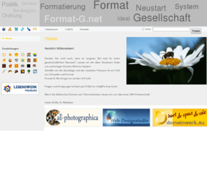 format-g.net: Format-Gesellschaft
Format-G.net - Gesellschaft mit Format!