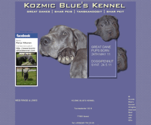 kozmicblueskennel.com: Top Quality Blue Great Danes and Shar Peis
