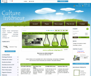 cultureinterieure.com: Culture Intérieur - Growshop Hydroponique en ligne - Culture d'intérieur, Jardin d'intérieur - Spécialiste de la culture indoor & outdoor
Culture Intérieur Growshop Hydroponique en ligne, vente de matériel horticole pour la culture indoor & outdoor. Frais de port offert dès 100€ d'achats!