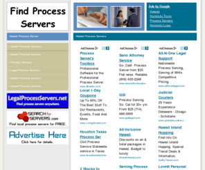 hawaiiprocessserver.info: Hawaii Process Servers
Hawaii process server / service information.