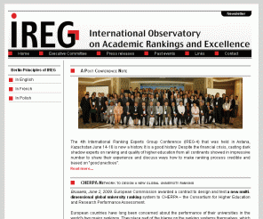 ireg-observatory.org: International Observatory on Academic Ranking and Excellence - Home
International Observatory on Academic Ranking and Excellence