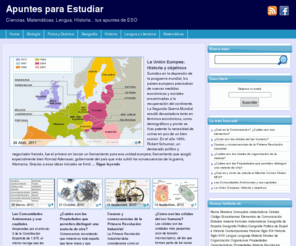 apuntesparaestudiar.com: Apuntes para Estudiar
Tus apuntes de ESO: Matemáticas, Historia, Lengua, Ciencias, Geografía...