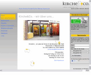 kircheundco.de: Kirche&Co. - wir über uns...
Information und Einführung in die Dienste des ökumenischen Kirchenladens Kirche&Co. in Darmstadt 