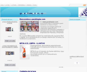 paralimpiar.com: Bienvenidos a paralimpiar.com
Para limpiar - web dedicada a los productos de limpieza para barcos