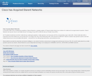 starentnetworks.com: Cisco has Acquired Starent Networks
