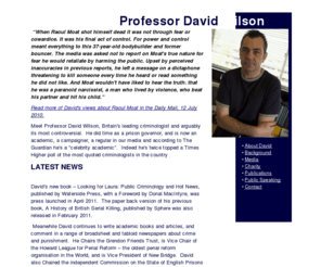 professorwilson.com: ::: www.ProfessorWilson.com :::
Prof David Wilson