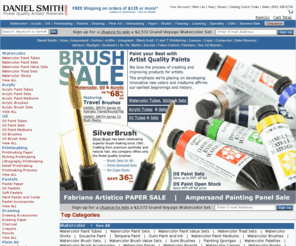 danielsmith.com: Art Supplies from Daniel Smith Art Materials
Quality Art Supplies for Artists.  Shop for Paint, Brushes, Easels, Canvas, Drawing, Airbrush, Paper and Printmaking supplies for discerning artists worldwide.