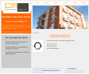 cmelgar.es: Construcciones Melgar. Pisos en San Ginés.
Venta de pisos en San Gínes, Obra nueva,oferta de  viviendas en murcia.