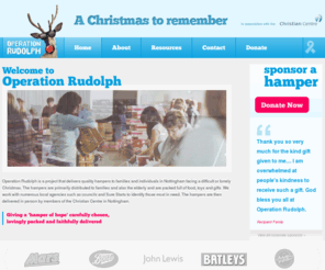 operationrudolph.org: Welcome to Operation Rudolph
Operation Rudolph is a project delivering high quality hampers at Christmas to needy families in Nottingham. It is run by the Christian Centre Nottingham