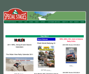 specialstages.com: Specialstages.com - the  name for rally merchandise
Special Stages - the new name in rally merchandise, We have rally books, videos, scale models in both 1:43 and 1:18, slot cars, radio controlled cars, and games for your PC or console. If it's rally, it's here. Click HERE!